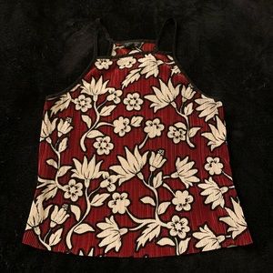 Floral High-Neck Top